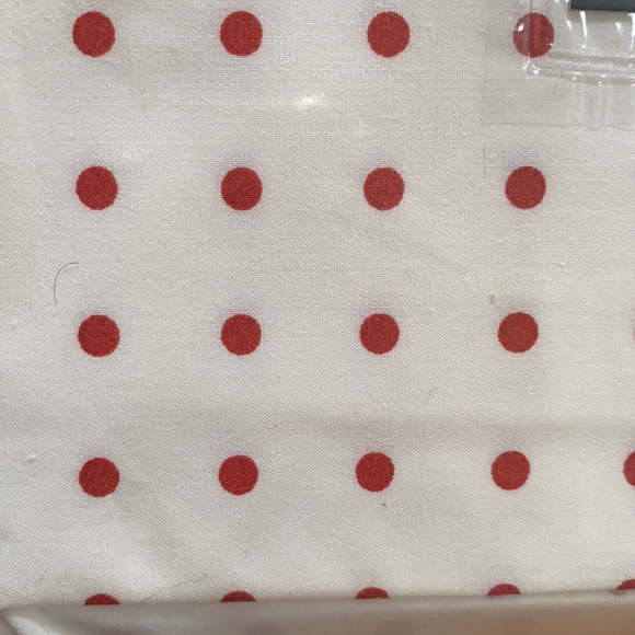 Lauren Ralph Lauren one twin sheet set red polka dot bed sheets - Picture 15 of 16